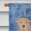 Caniche en polyester à 2 côtés 40 x 28 po standard welcome drapeau maison-957492888
