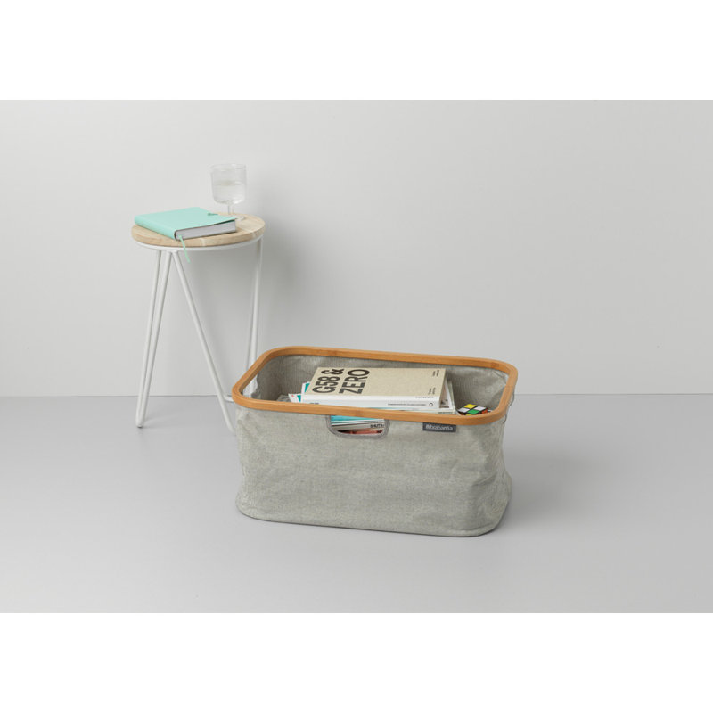 Panier à linge pliable 10,6 gallons (40 L), Gris clair