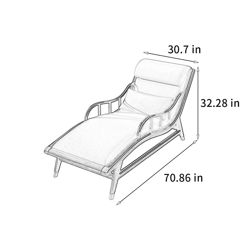 Chaise durable en bois de santal mauve doré durable, Gris