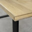 Broadview Oak Unfinished Solid Wood Top Metal Base Dining Table-1343607382-1343607385