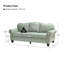 Canapé modulaire de salon en cuir véritable 3 pièces avec repose-pieds en cuir-91296549