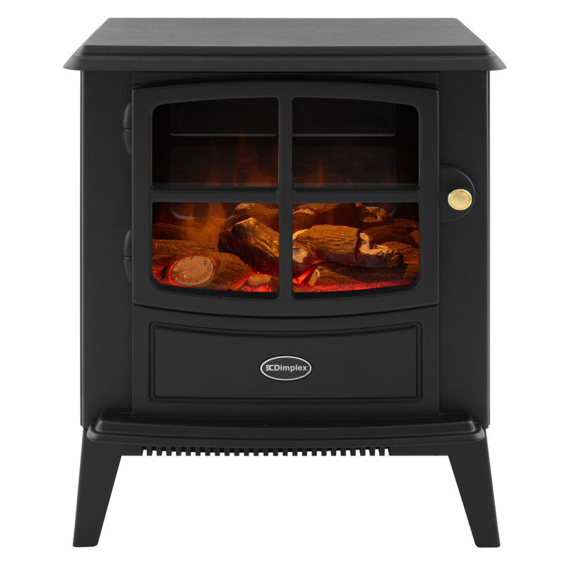 Dimplex Brayford Optiflame Free Standing Electric Flame Effect Stove, 44cm W, Black