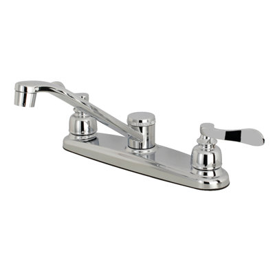 Kingston Brass NuWave French Two-Handle 2-Hole 8" Centerset Kitchen Faucet