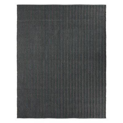 Striped Area Rug in Gray/Brown