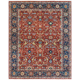 La Handmade Cotton and Wool Oriental Area Rug