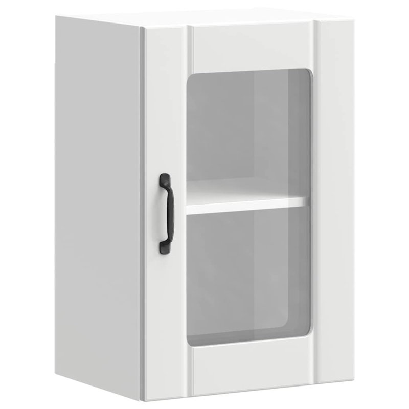 Kitchen Wall Cabinet With Glass Door Lucca, White