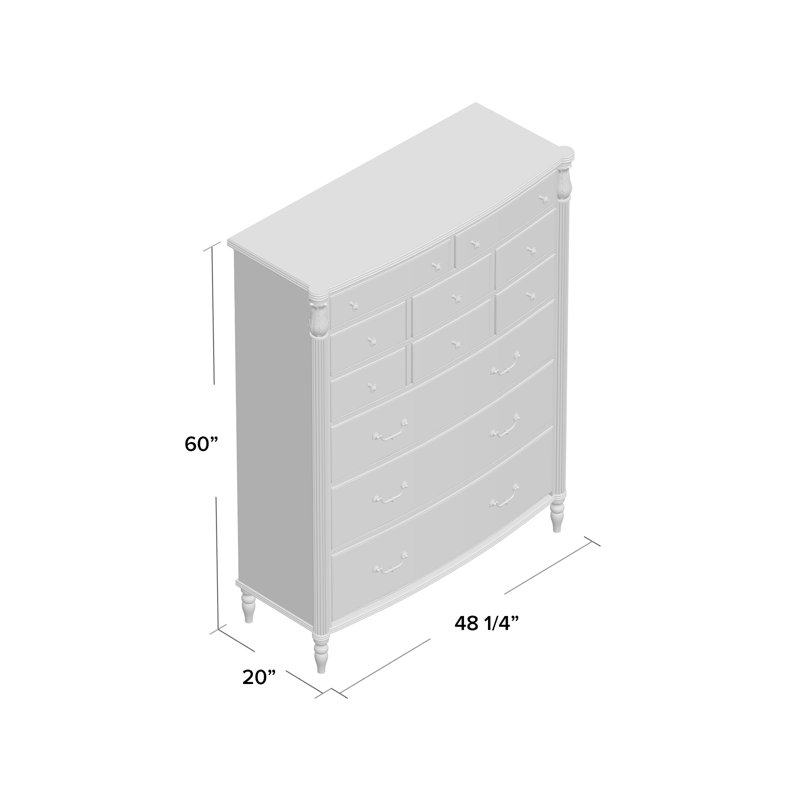 Middleton 48.25 " W 11 - Drawer Dresser