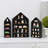 3 Pcs Set House-Shaped Shelf Wooden Shadow Cubby Box Display Shelf