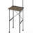 Rustic Oak & Black Finish Writing Desk