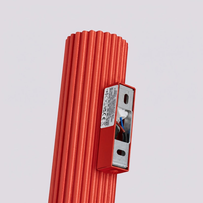 Karbon Aluminium Wall Sconce, Wall lamp KARBON 20 red, Red, 2 Lights