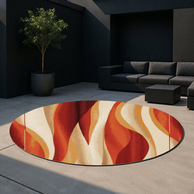 Tapis intérieur et extérieur Crimson Drift