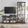 Athon Metal 2-Piece Console Table and Bookcase Set