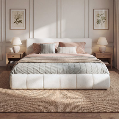 Lit plateforme tapissier Minimalist