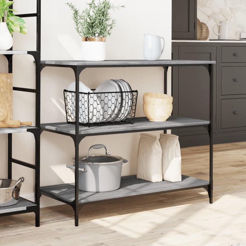 Kitchen Serving Cart, Grey Sonoma