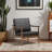 Drogin Faux Leather Armchair