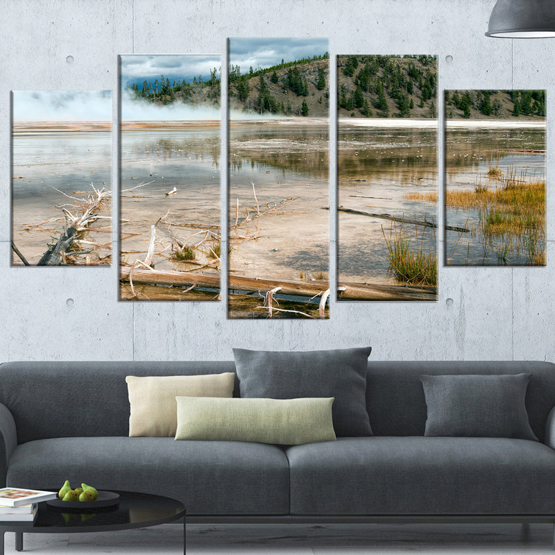 « grand prismatique spring », ensemble de 5 reproductions de photos sur toiles tendues