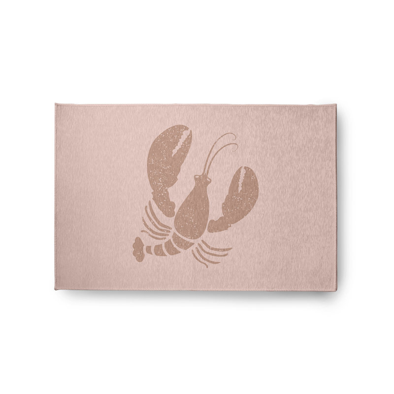 Tapis mauve à tissage plat Nautical Nights, Rectangle 2 pi x 3 pi