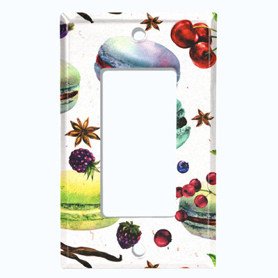 Patterned 1 - Gang Rocker Standard Wall Plate