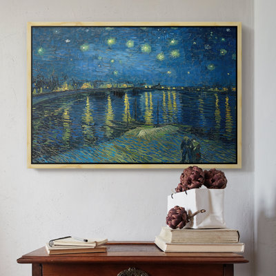 Nuit étoilée au-dessus du rhône, 1888 - Vincent van Gogh, toile tendue avec châssis