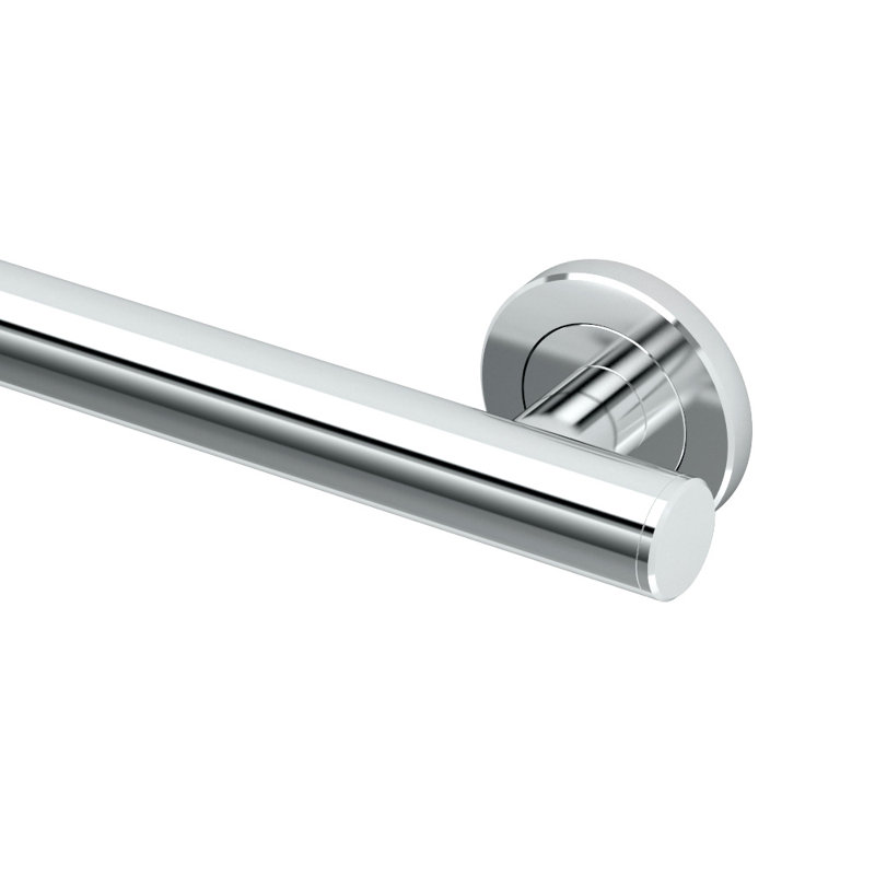 Latitude II Stainless Steel Wall Mount Grab Bar | ADA Compliant Safety Bar For Bathroom, Chrome, 18"