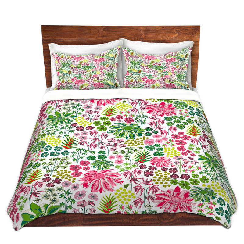 Ensemble de housse de couette en microfibre DiaNoche par Jill O Connor - Tropical Botanical