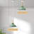 Raih 1- Single Pendant Light With Green Shade