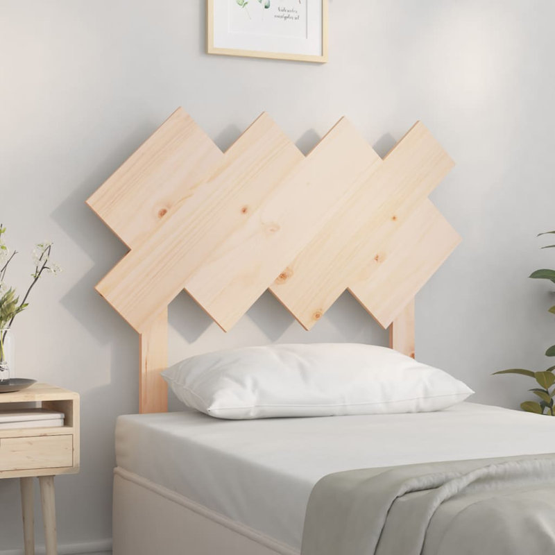 Kabid Solid Wood Headboard, Brown