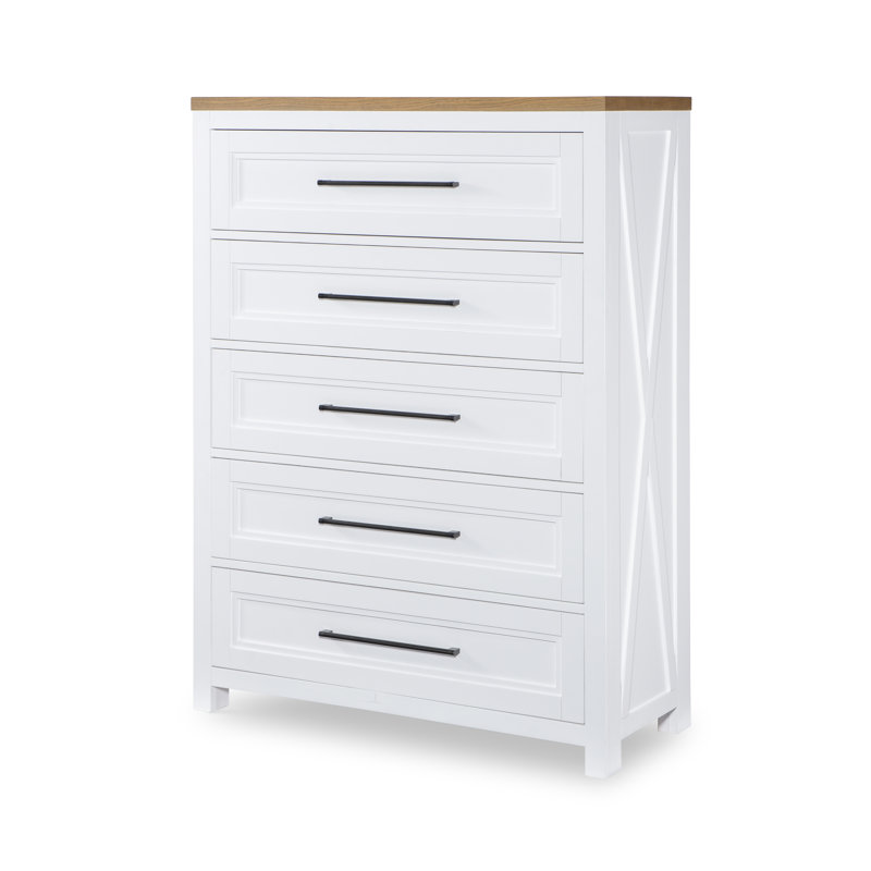 Laney 5 Drawer 42" W Solid Wood Chest