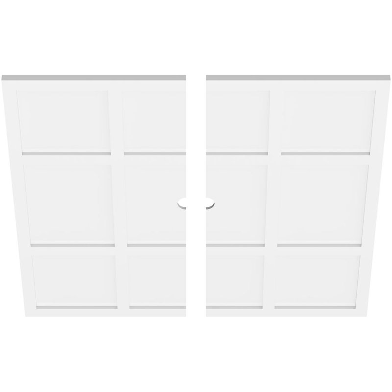 Médaillon de plafond contemporain en PVC de qualité architecturale Rubik 32 pi x P 2 po x P 11 po x P 1 po