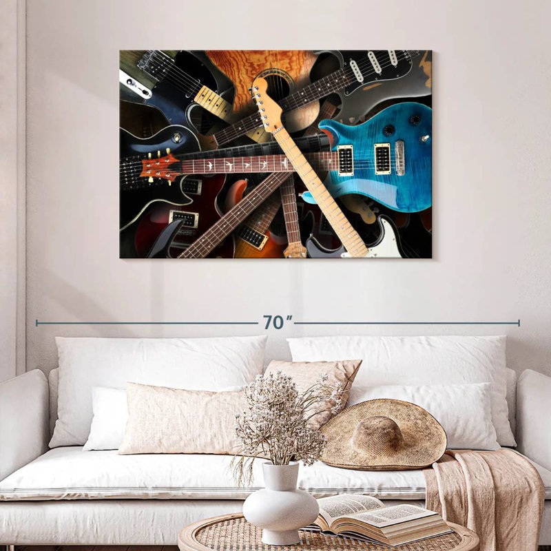 Abarca Guitar Collection, 30" H x 45" W