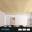 48 po x 24 po carreaux de plafond en PVC, panneaux muraux 3D à lattes, couvre 96 pieds carrés (Ensemble de 12)-95215404