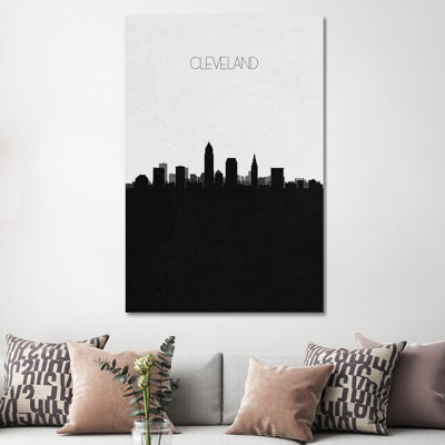Cleveland, Ohio City Skyline by Ayse Deniz Akerman - Wrapped Canvas Gallery-Wrapped Canvas Giclée
