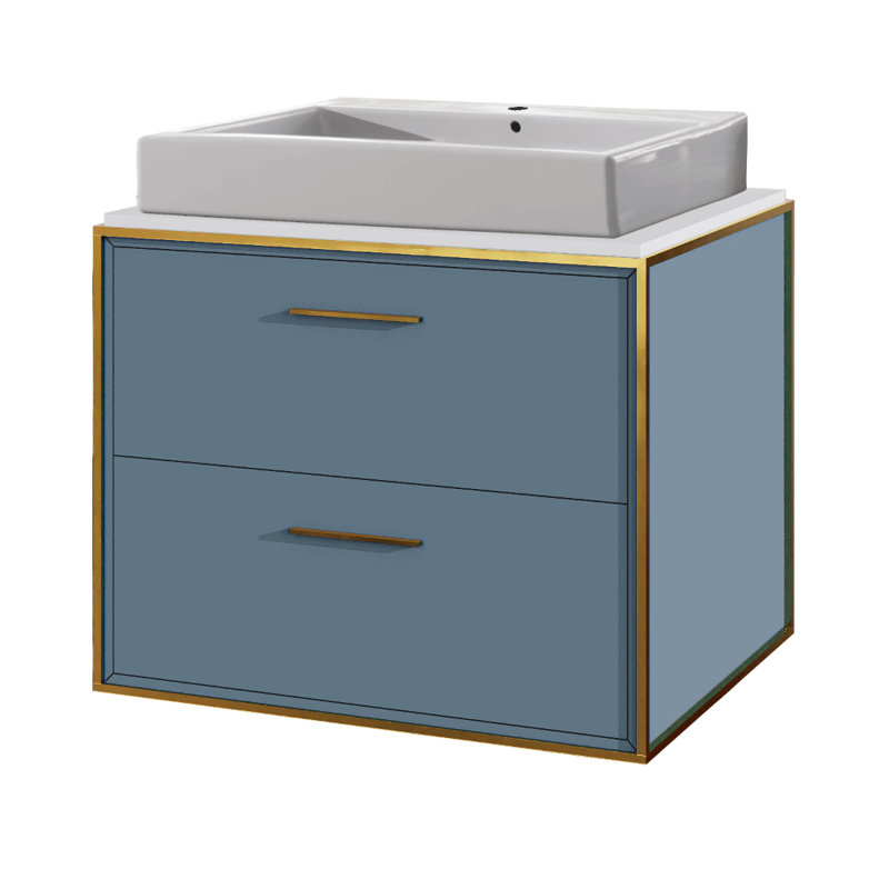Aquaplane 22'' L Bathroom Sink, Single Hole