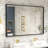 Amara Tempered Glass and Aluminum Alloy Framed French Cleat Mounted Wall Mirror-969131627