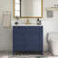 Meuble-lavabo moderne 36 po avec lavabo supérieur-108499207