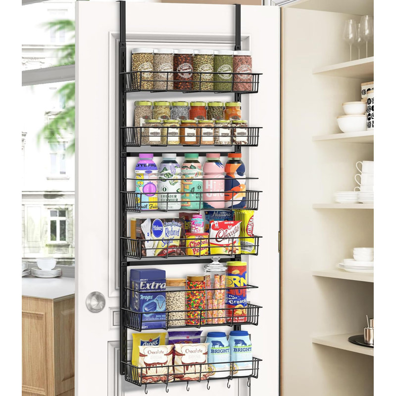 Rebrilliant Over The Door Pantry Organizer, Adjustable Baskets