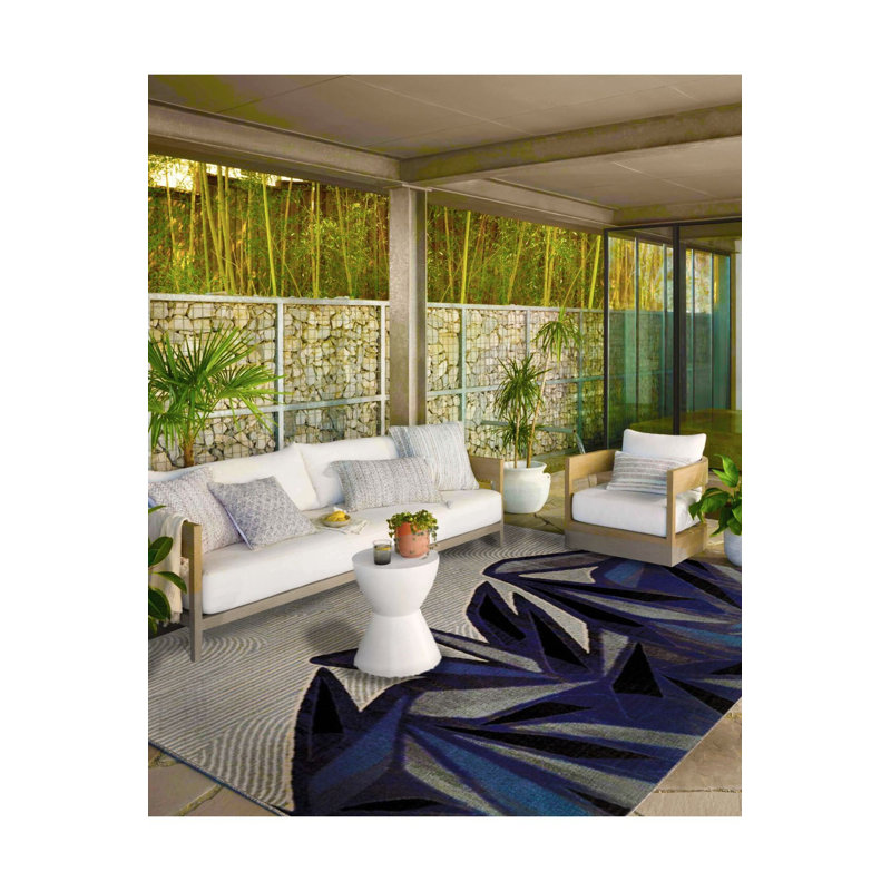 Tapis lavable à la machine Crystal, Sous-tapis carré 3 pi 3 po inclus