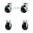 6 Inch Polyolefin Caster Set with 2 Brakes/Swivel Lock 2 Rigid Service Caster/SCC-30CS620-POB-TLB-BSL-2-R-2