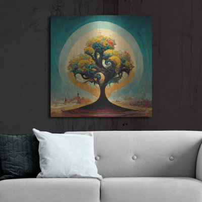 Arbre de vie 31 sur métal par Ray Heere