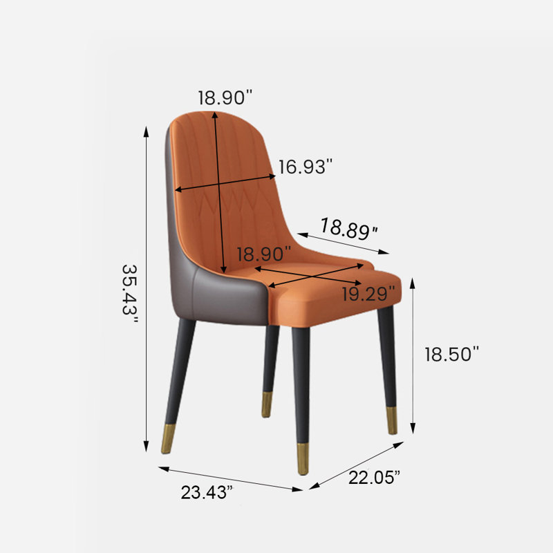 Silva Faux Leather Upholstered Armchair, Brown/Orange
