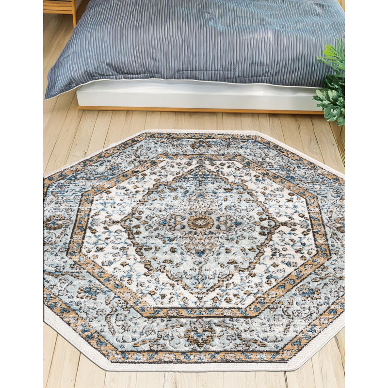 Longe Oriental Indoor Rug, Octagon 7' x 7'
