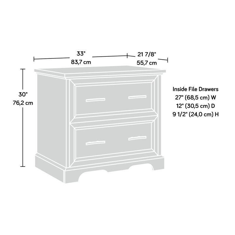 Allmond 33'' Wide 2 -Drawer File Cabinet
