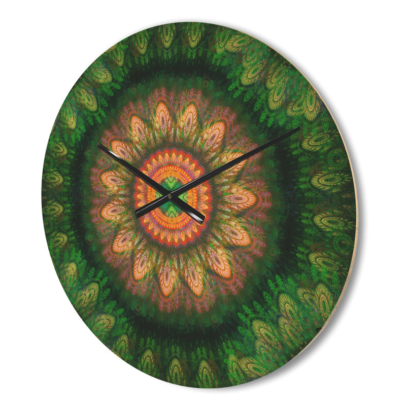 Horloge murale à motif d'engrenages, Moyen