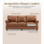 Ensemble de salon 2 pièces avec canapé en similicuir et fauteuil-441199139