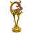 Santa's Romping Reindeer Christmas Statue