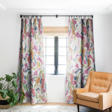 Jacqueline Maldonado Synthesis Raspberry 1pc Blackout Window Curtain Panel