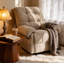 Fauteuil inclinable ultime rembourré en chameau avec mécanisme d'inclinaison manuel Ultimate-1283087511