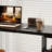 Black Rectangular Solid Wood  desk-1843847035