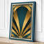 Sunburst Art Deco - Wrapped Canvas-675087542-675087683