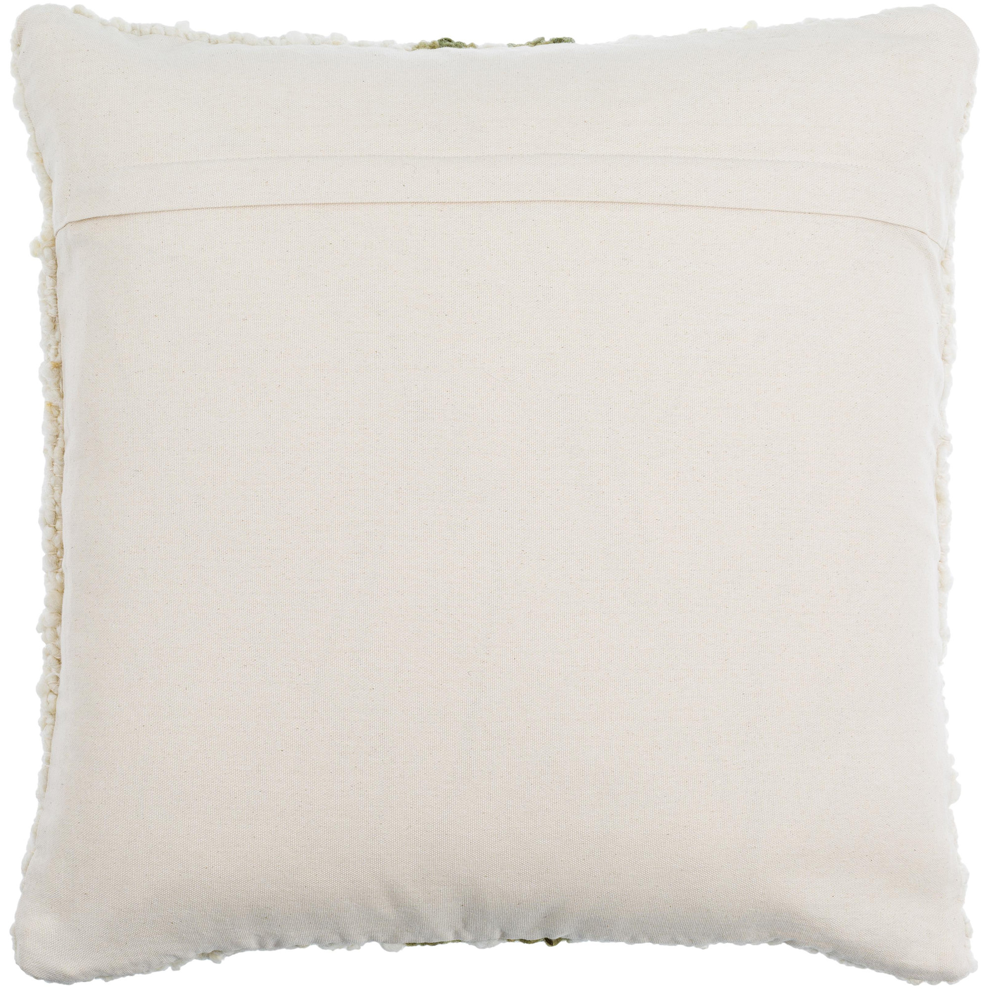 Alivia Striped Throw Pillow, Down, 18" x 18", Olive Green